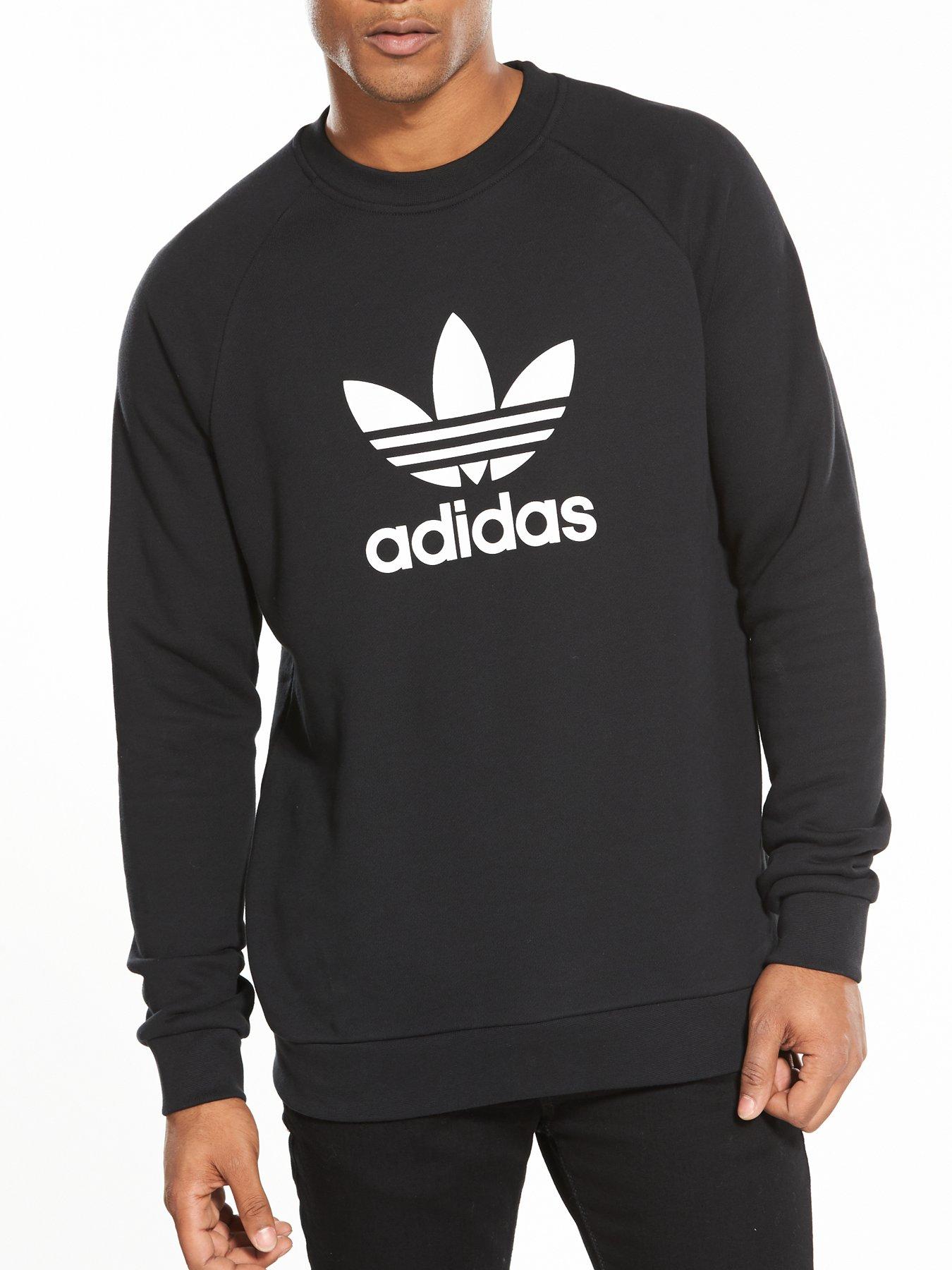 adidas trefoil crew sweater