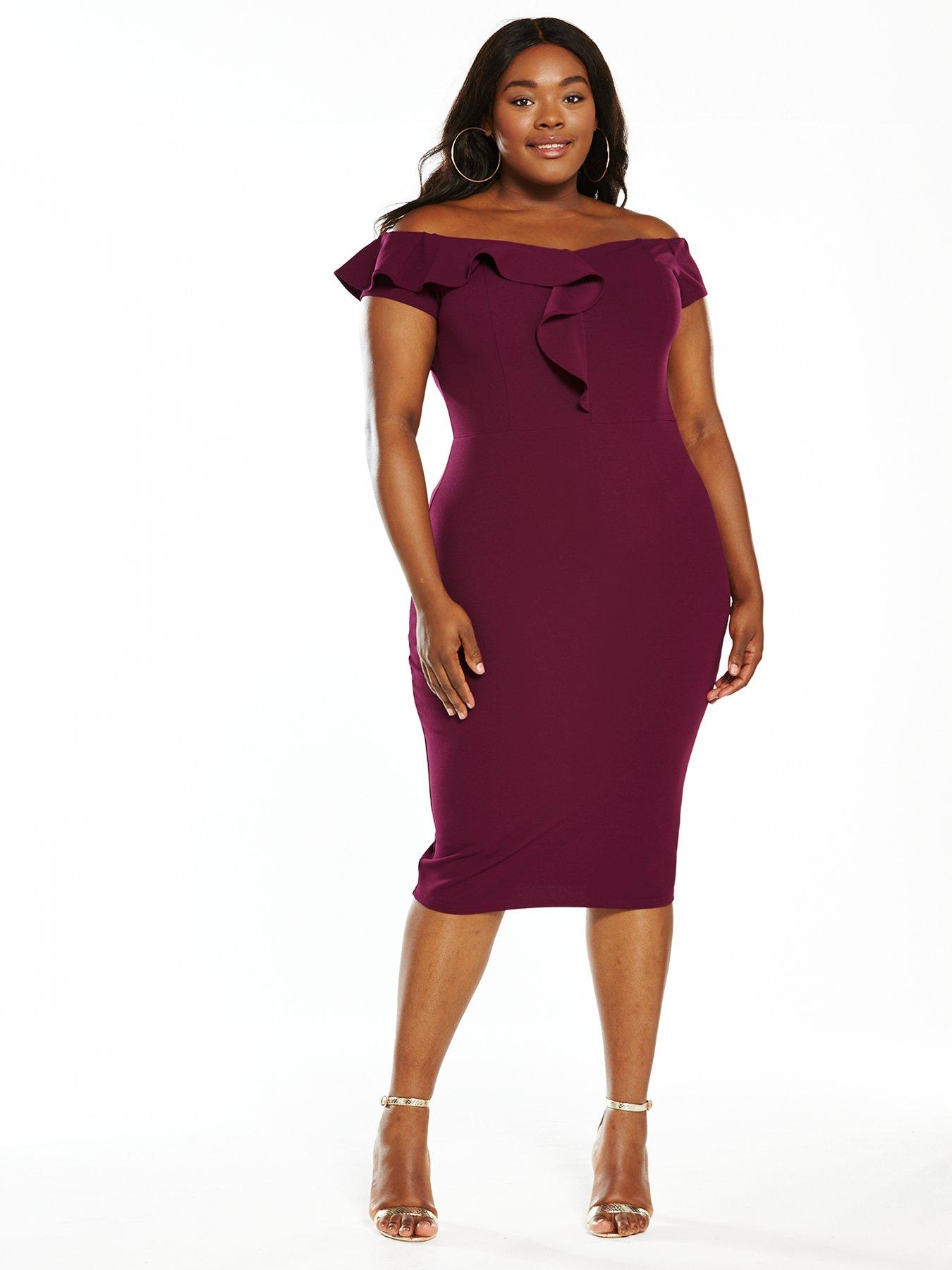 ax paris bardot midi dress