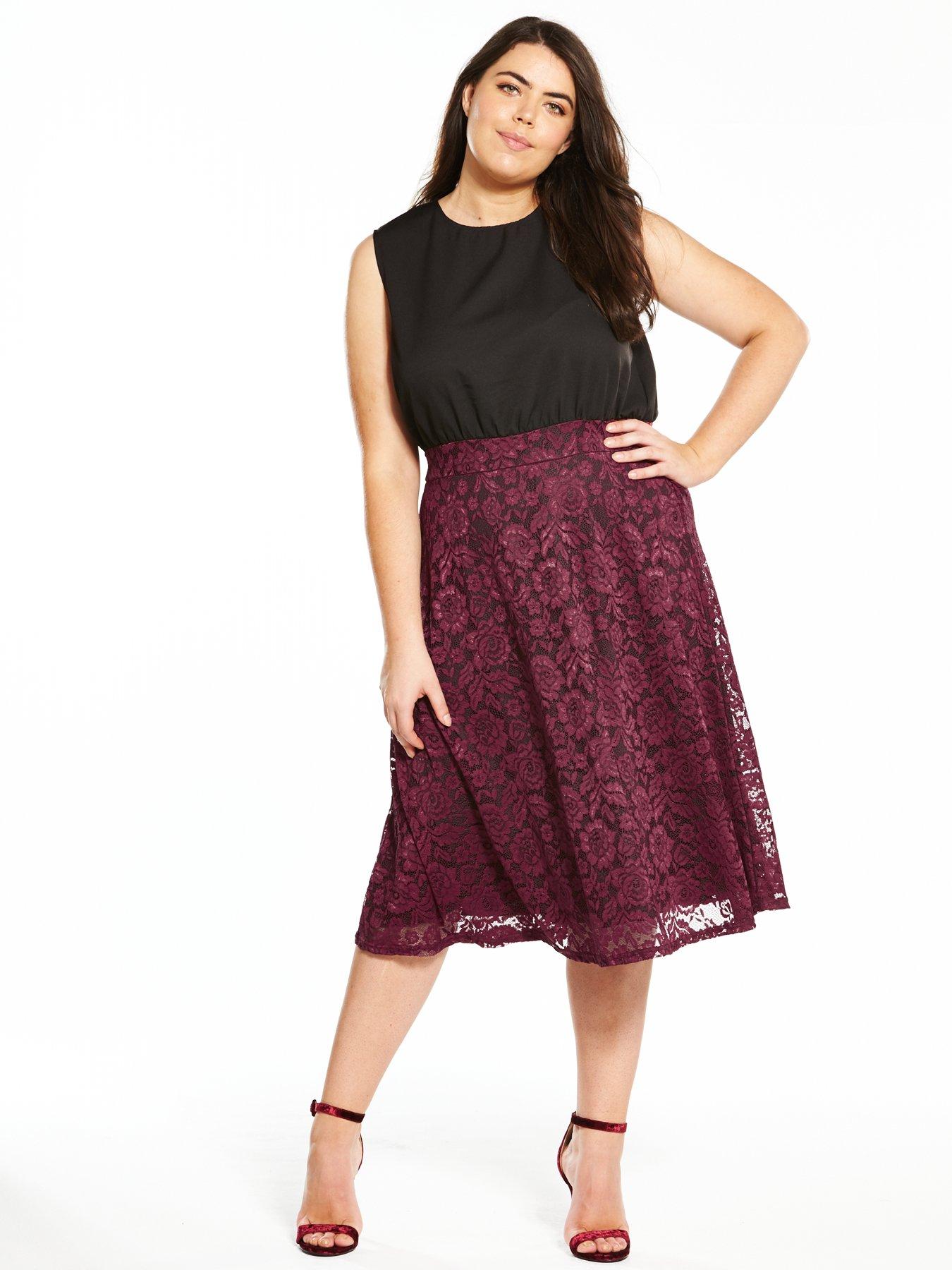 ax-paris-curve-2-in-1-lace-skater-dress