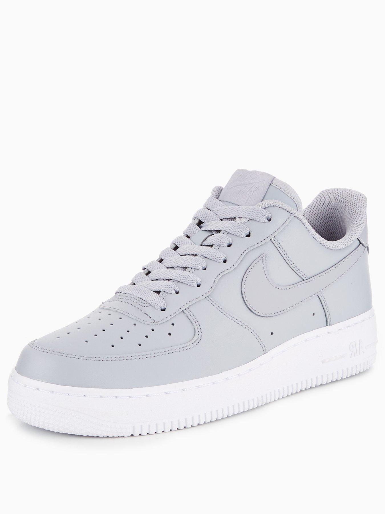 grey and white nike air force