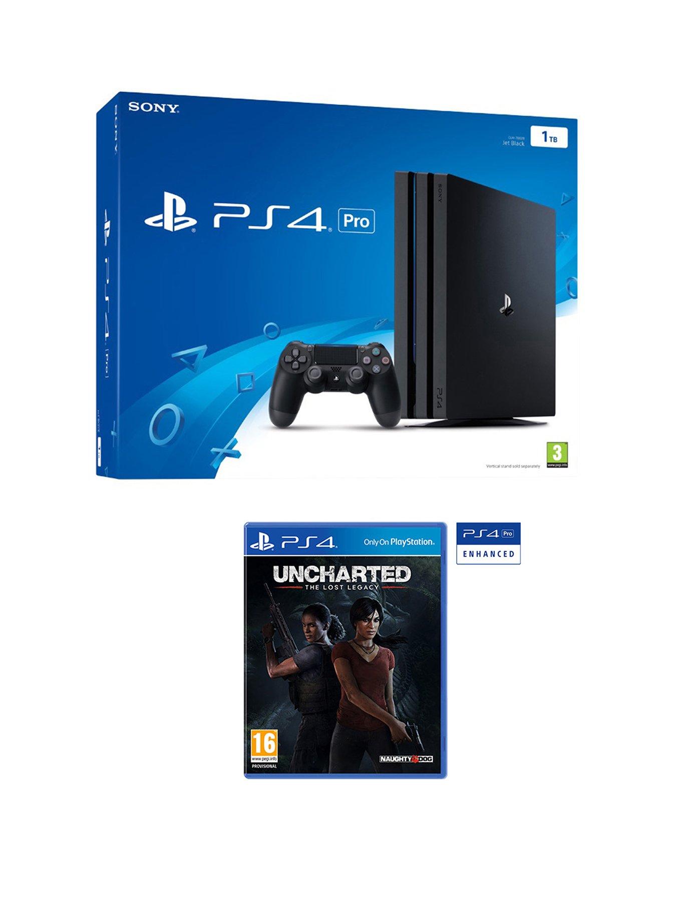 playstation-4-pro-console-with-uncharted-the-lost-legacy-plus-optional-extra-dualshock-controller-andor-12-months-playstation-network