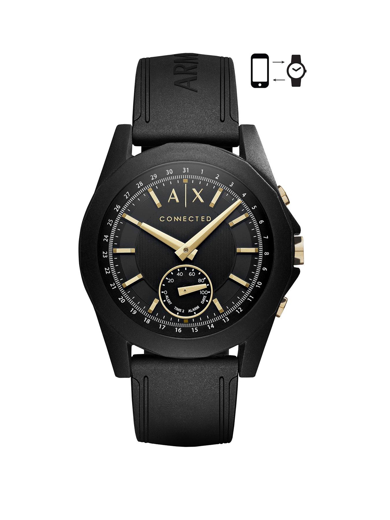 armani exchange connected gold