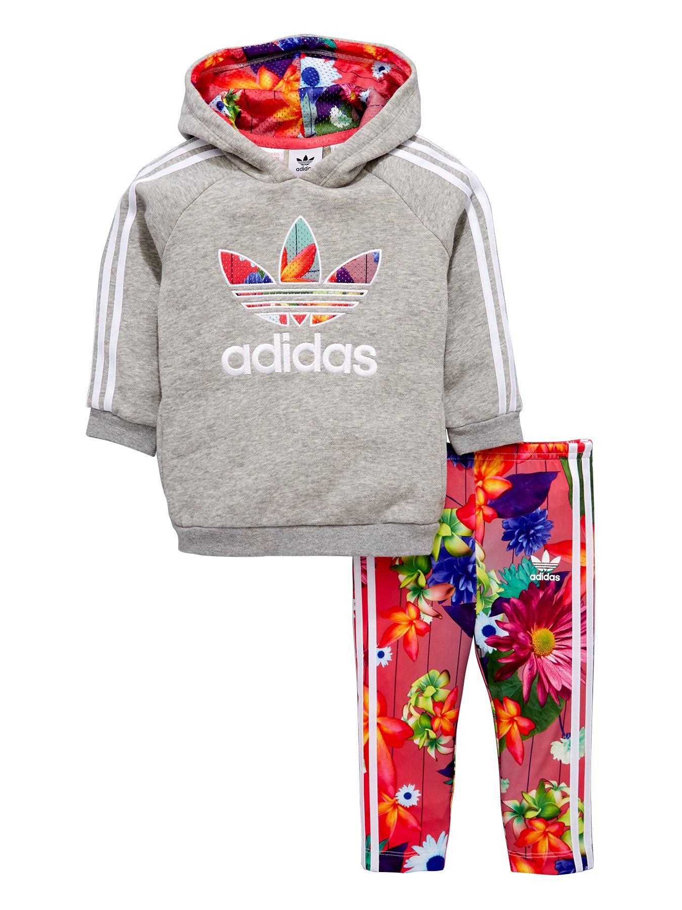 ladies floral adidas tracksuit