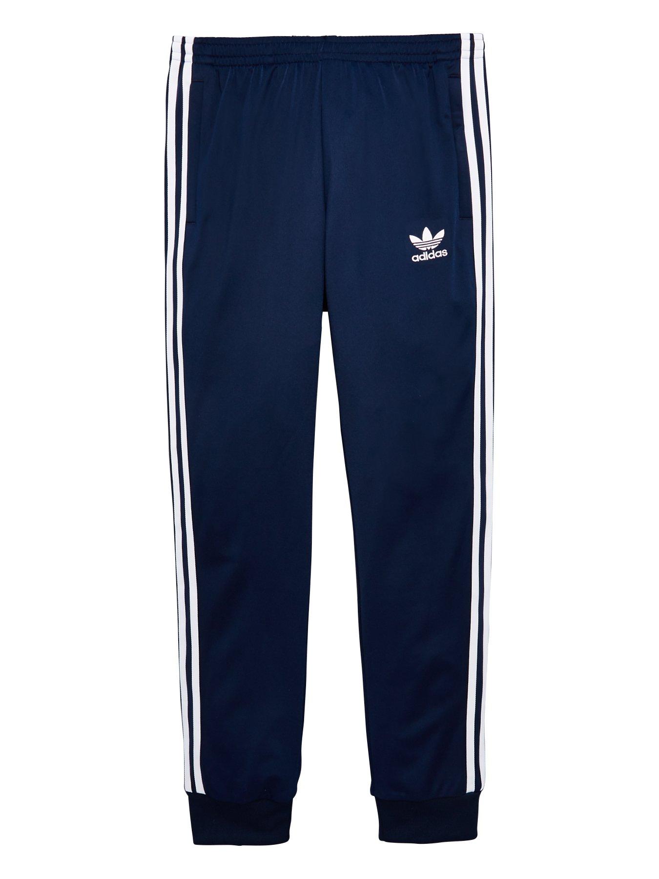 adidas originals superstar track pants navy