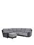 sienna-fabricfaux-leather-left-hand-manual-recliner-corner-chaise-sofafront