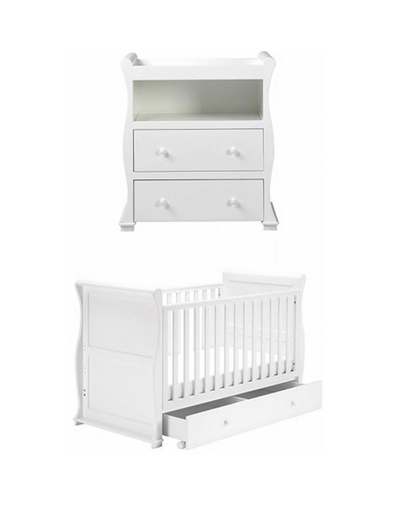 cot bed with storage and changer