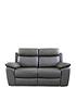 edison-2nbspseater-luxury-faux-leather-manual-recliner-sofafront