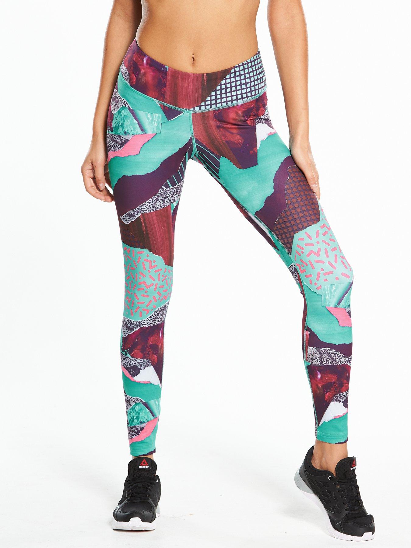 reebok printed tights