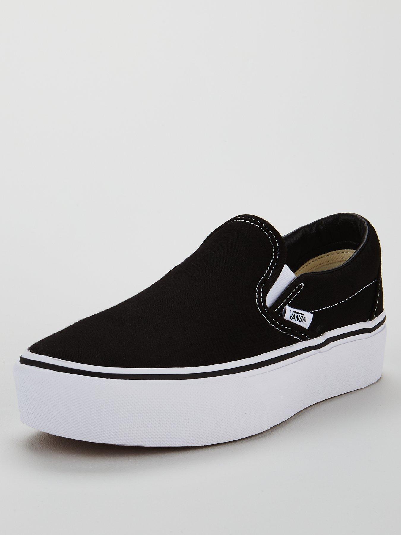 vans platform slip ons
