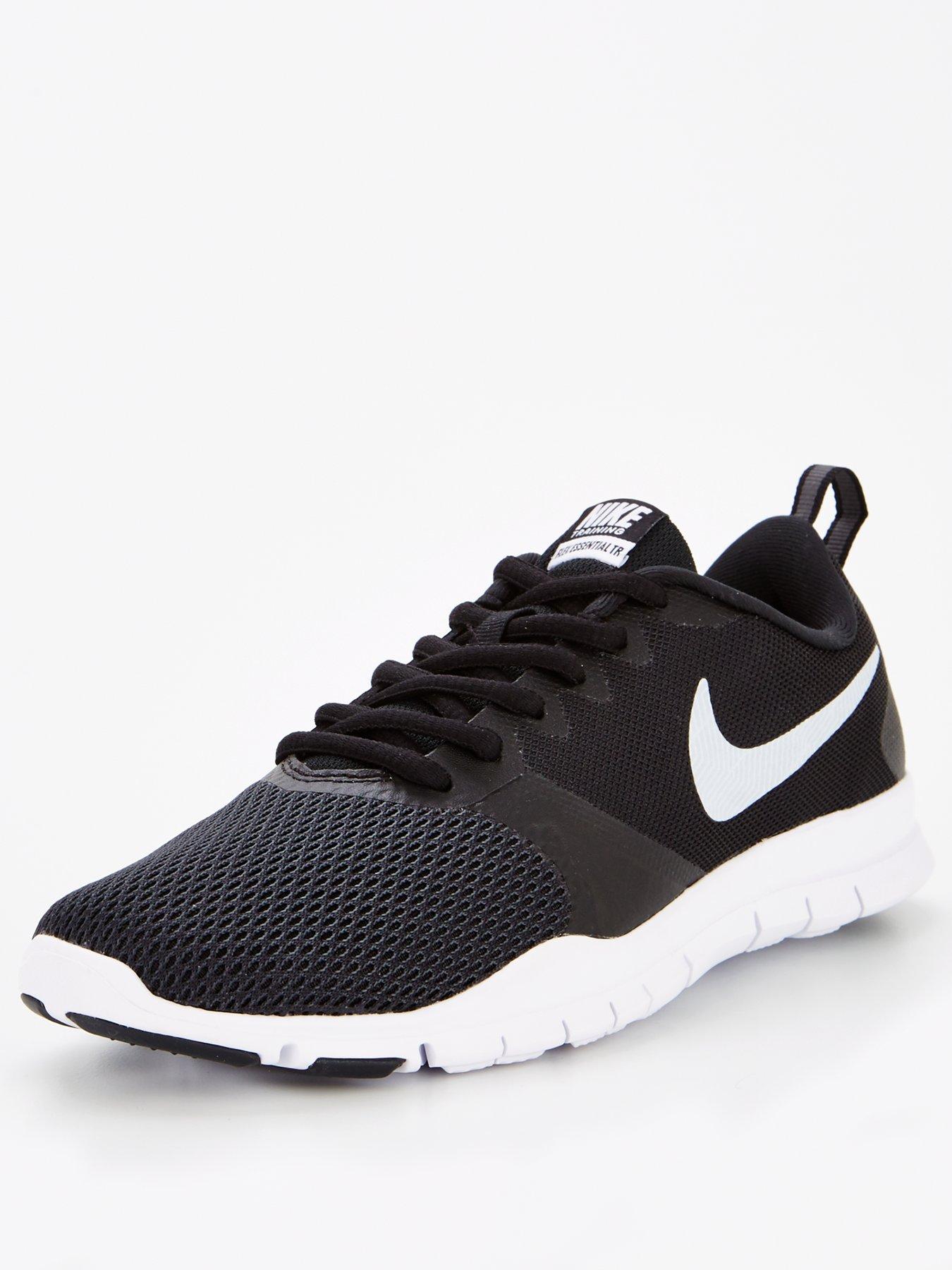 ladies black nike trainers