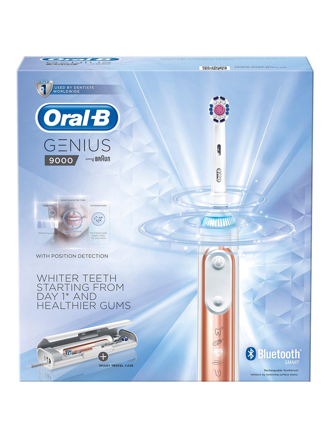 Oral B Genius 9000 Electric Toothbrush Rose Gold Littlewoodsireland Ie