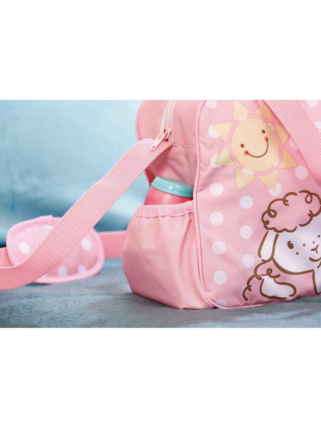 baby annabell with changing bag