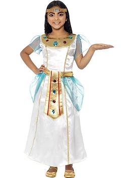 Kid wearing Egyptian princess Halloween costume