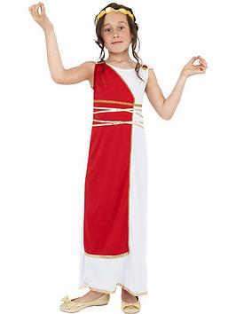Kid wearing Greek mythology Halloween costume