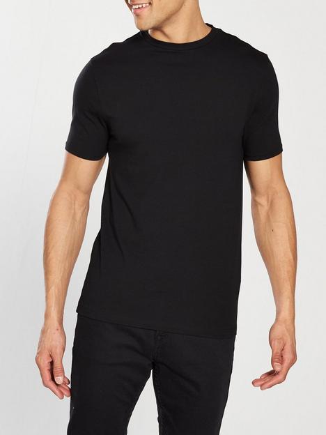 river-island-black-short-sleeve-muscle-fit-crew-neck-t-shirt