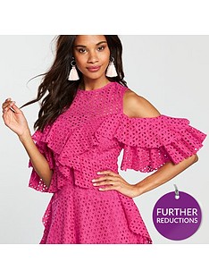 Pink Blush Dresses All Styles Sizes Littlewoods Ireland V By Very Embroidered Anglais Frill Dress Black