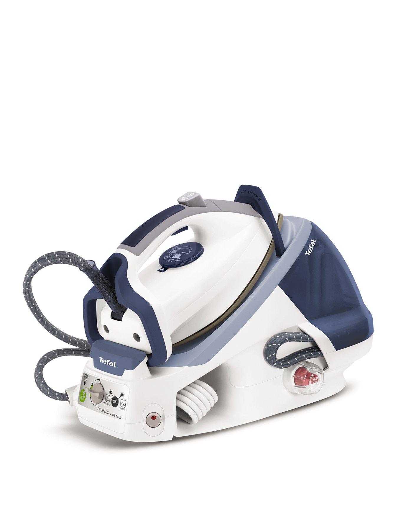 Tefal Gv7466 Pro Express High Pressure Steam Generator Iron White And Blue Littlewoodsireland Ie