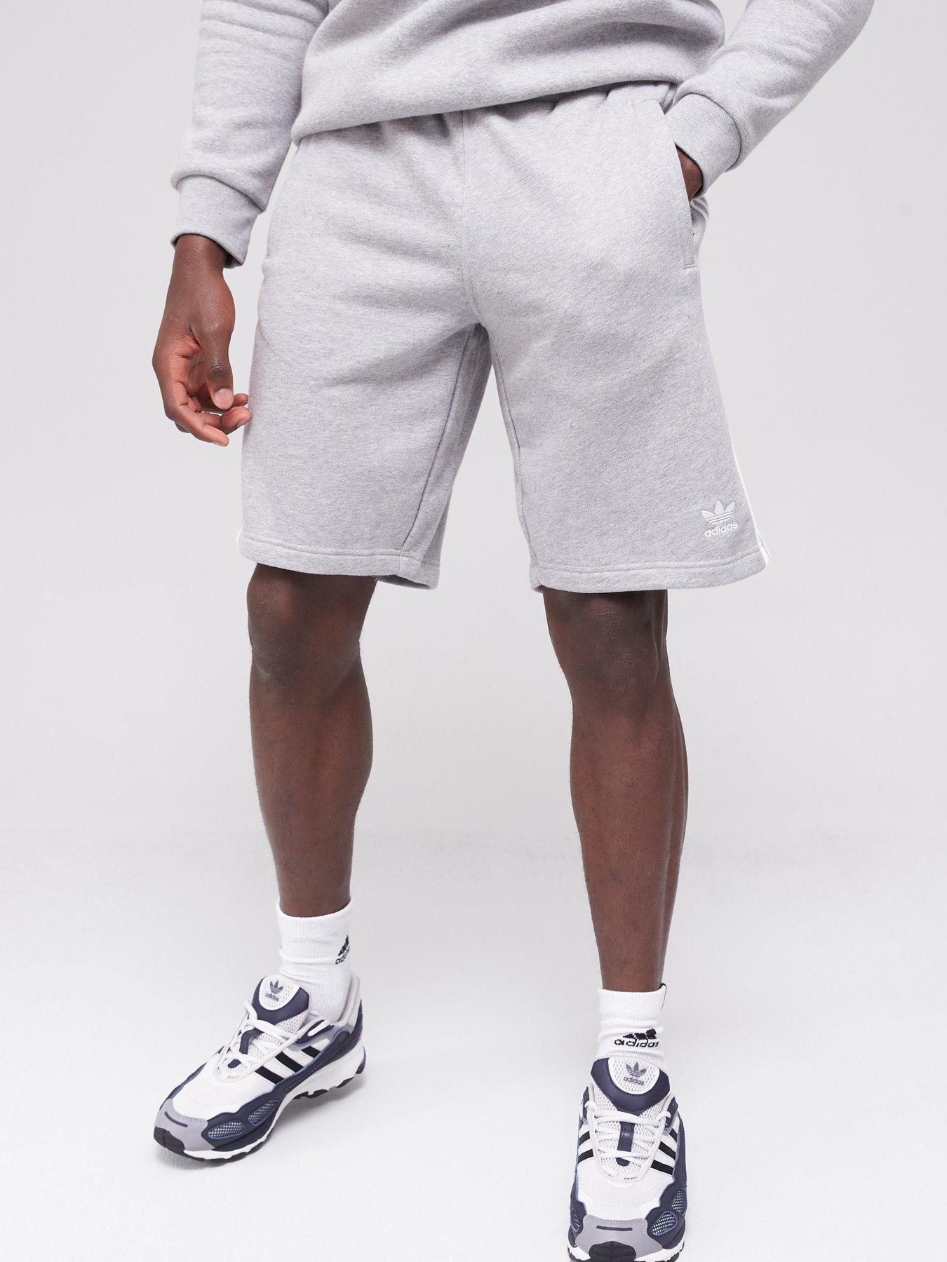 grey adidas shorts