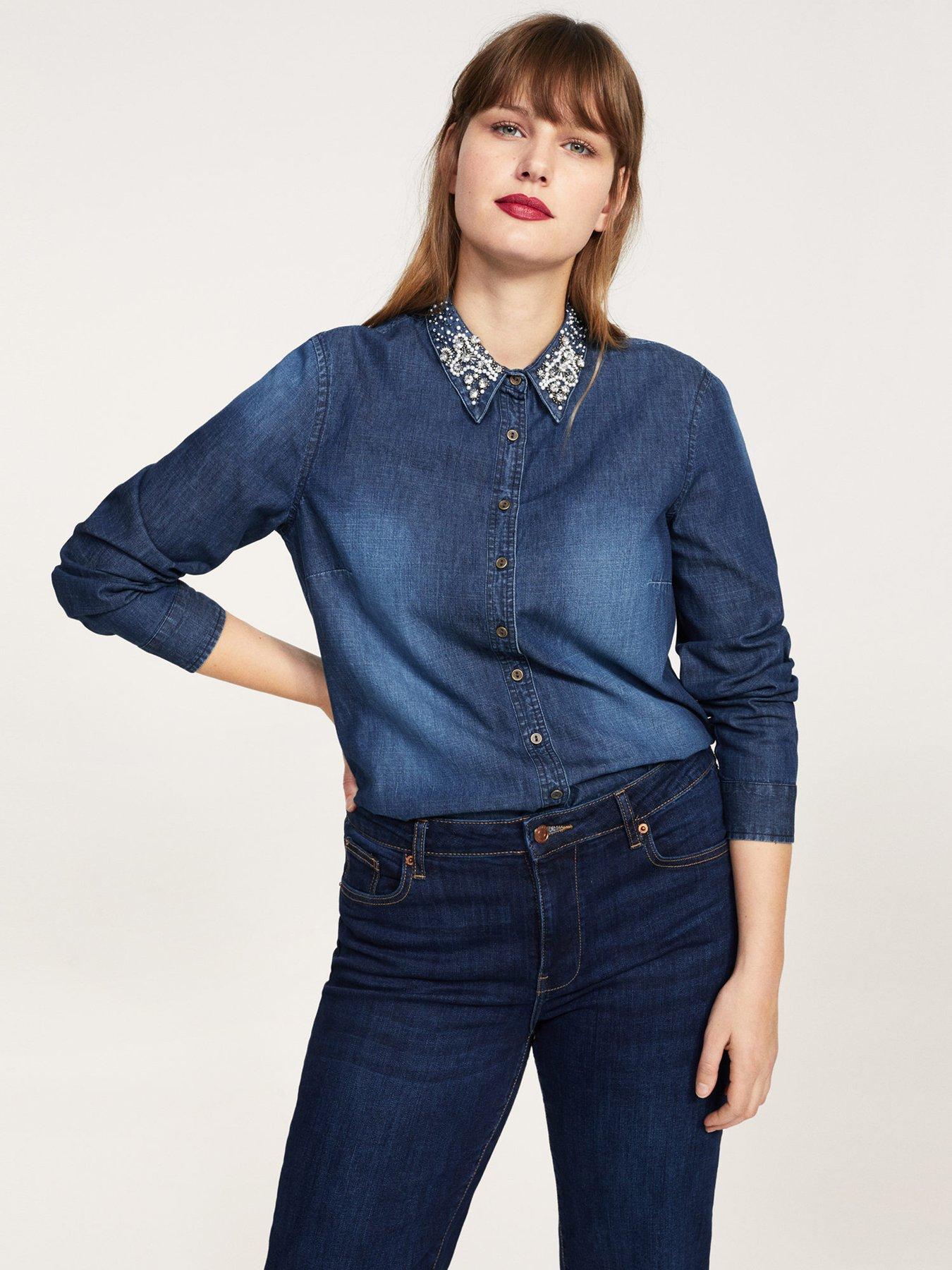 plus size violeta women www littlewoodsireland ie womens plus size denim shirts