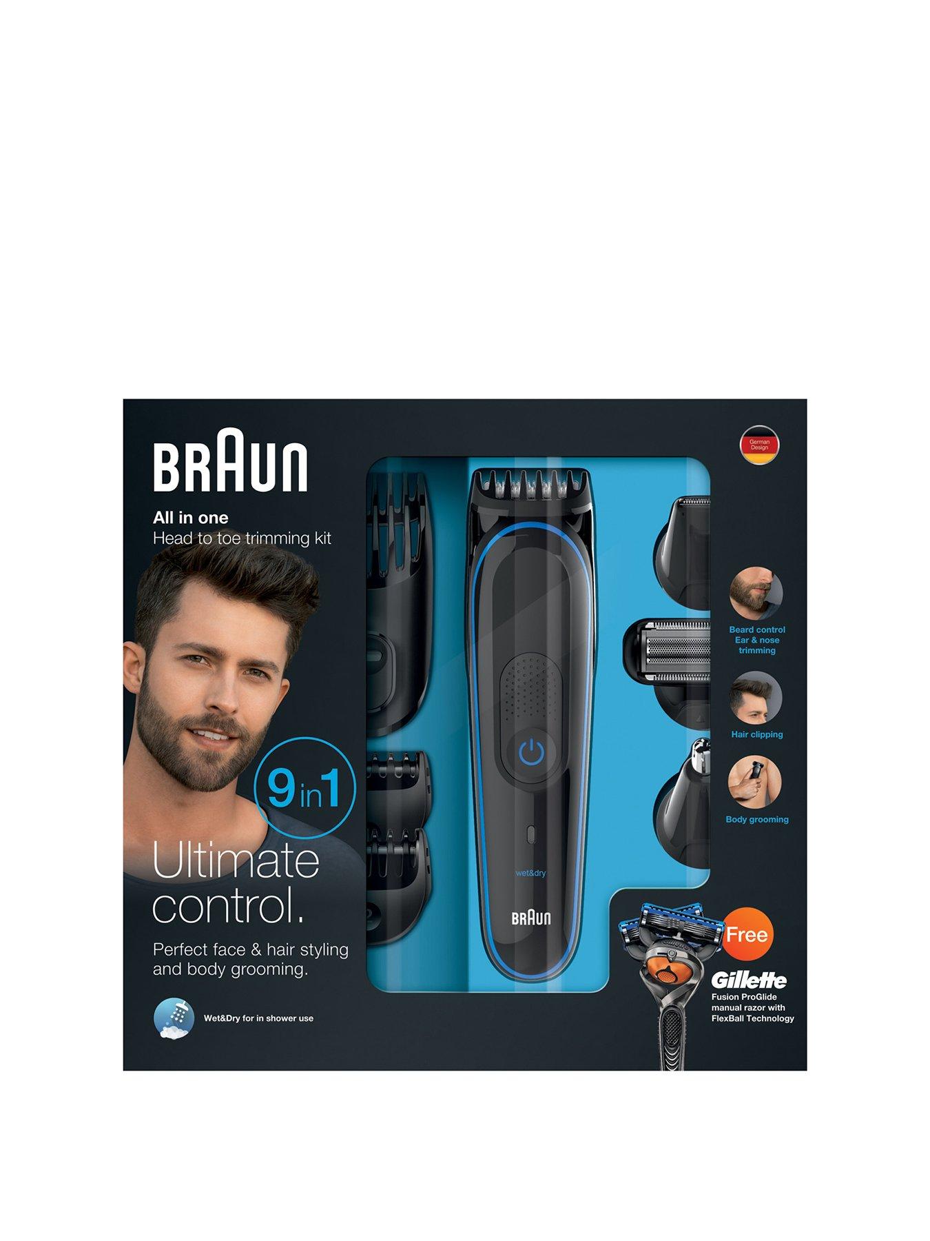 braun face and head trimming kit review