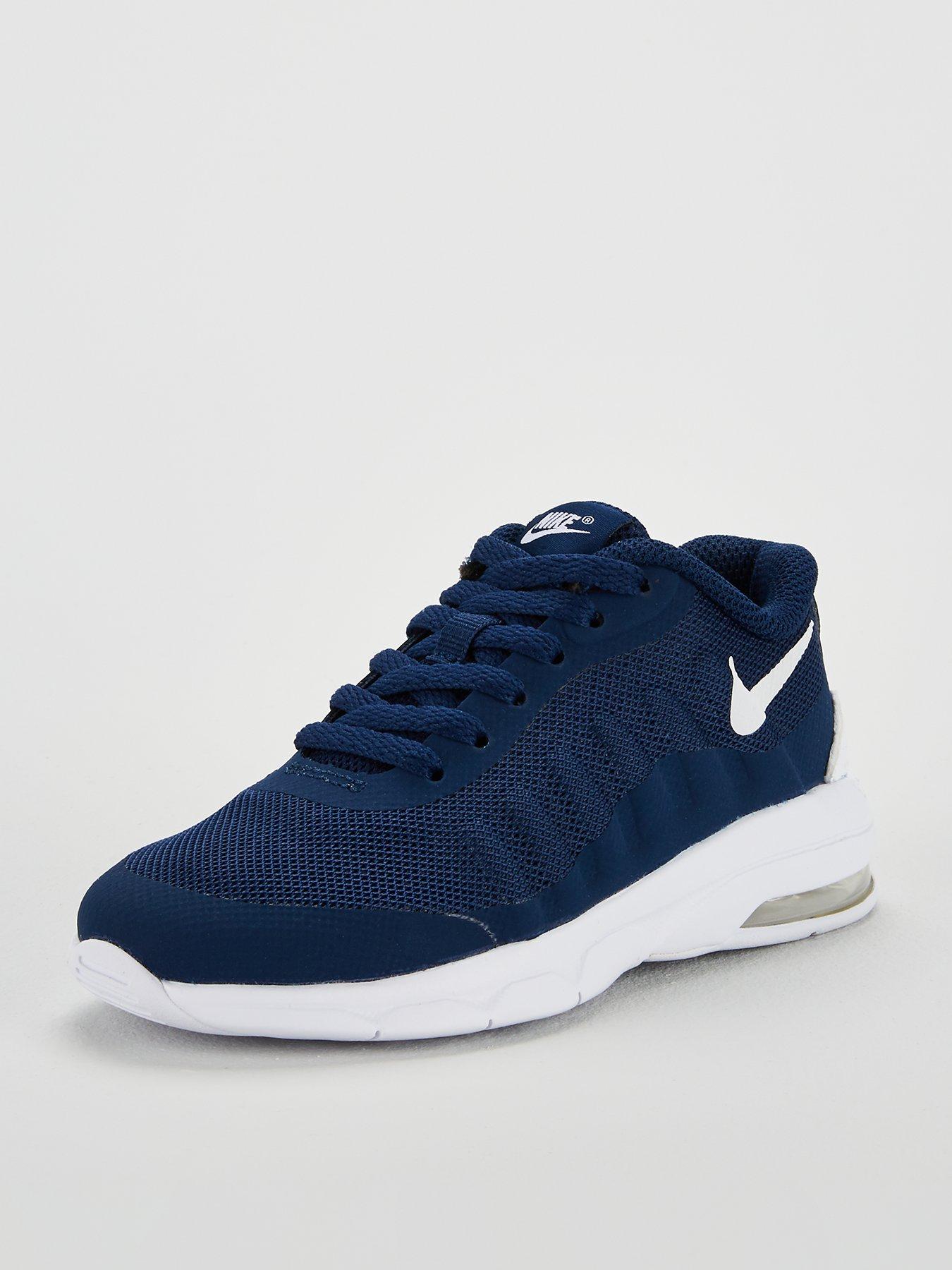 navy nike trainers junior