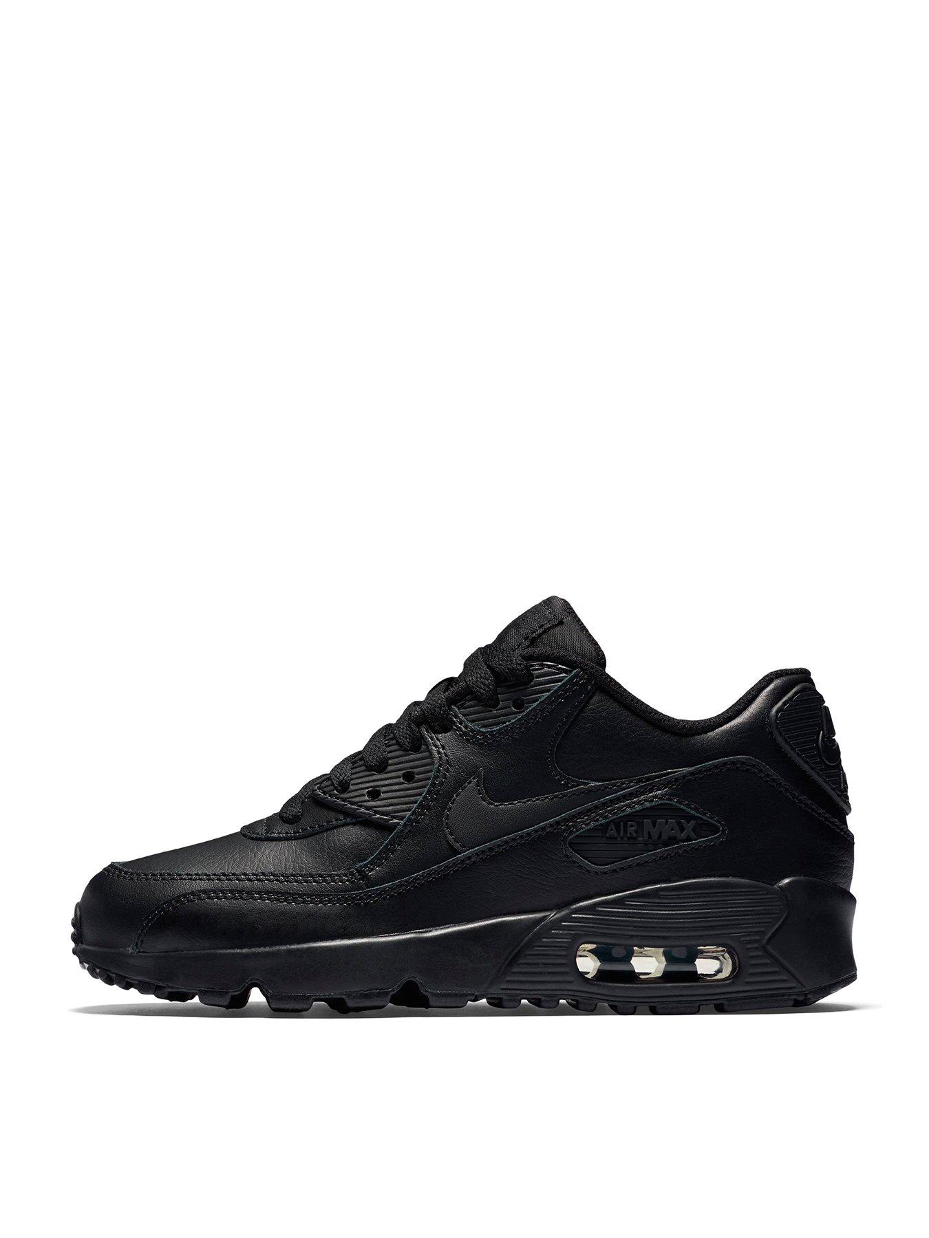 Nike Junior Air Max 90 Leather - Black | littlewoodsireland.ie