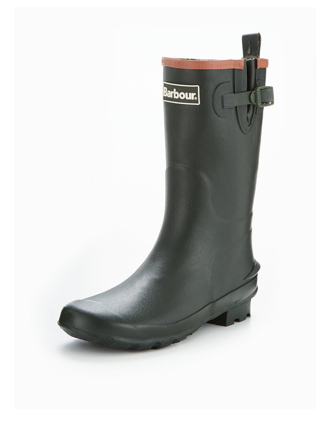 short barbour wellies