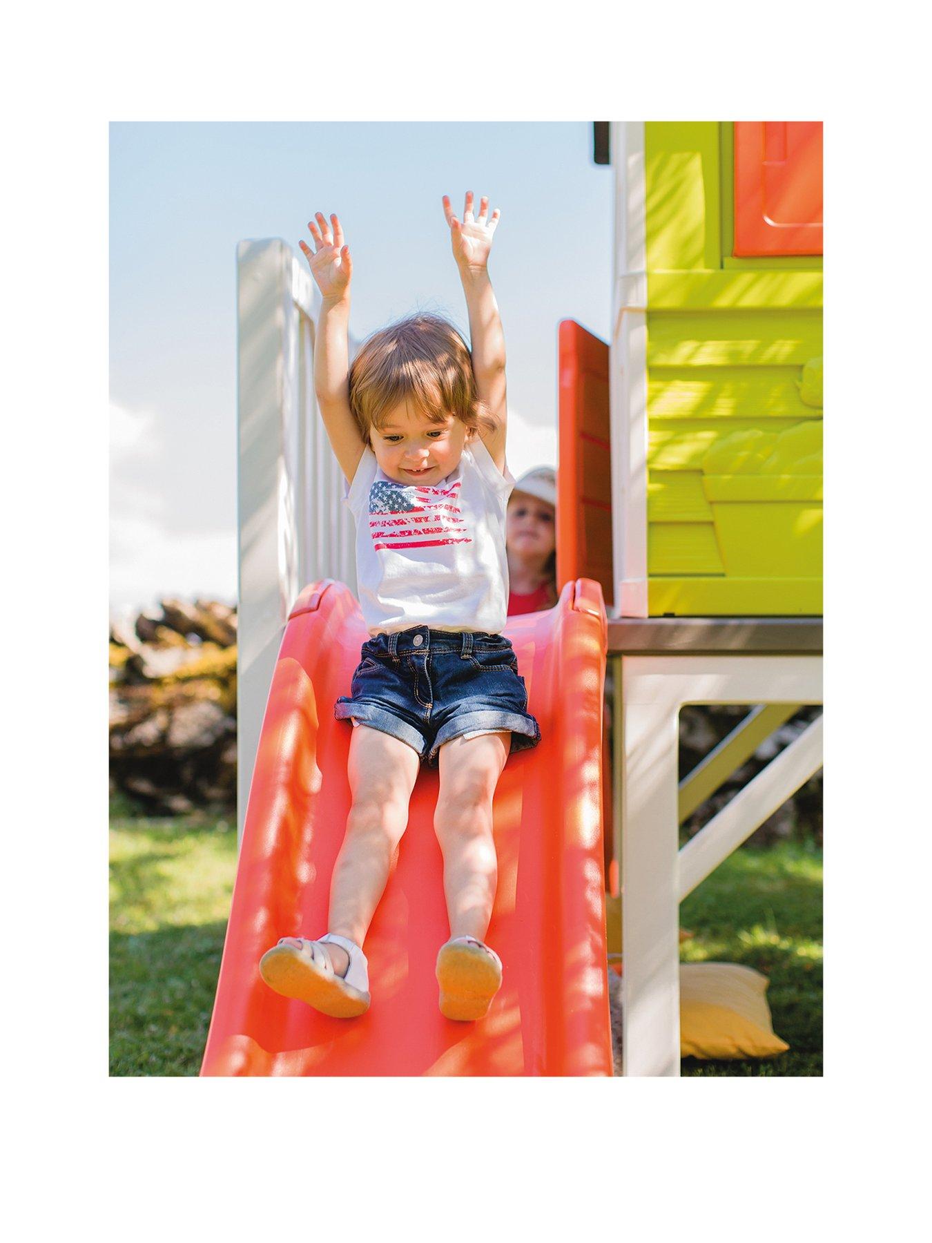 smoby kids playhouse on stilts with slide
