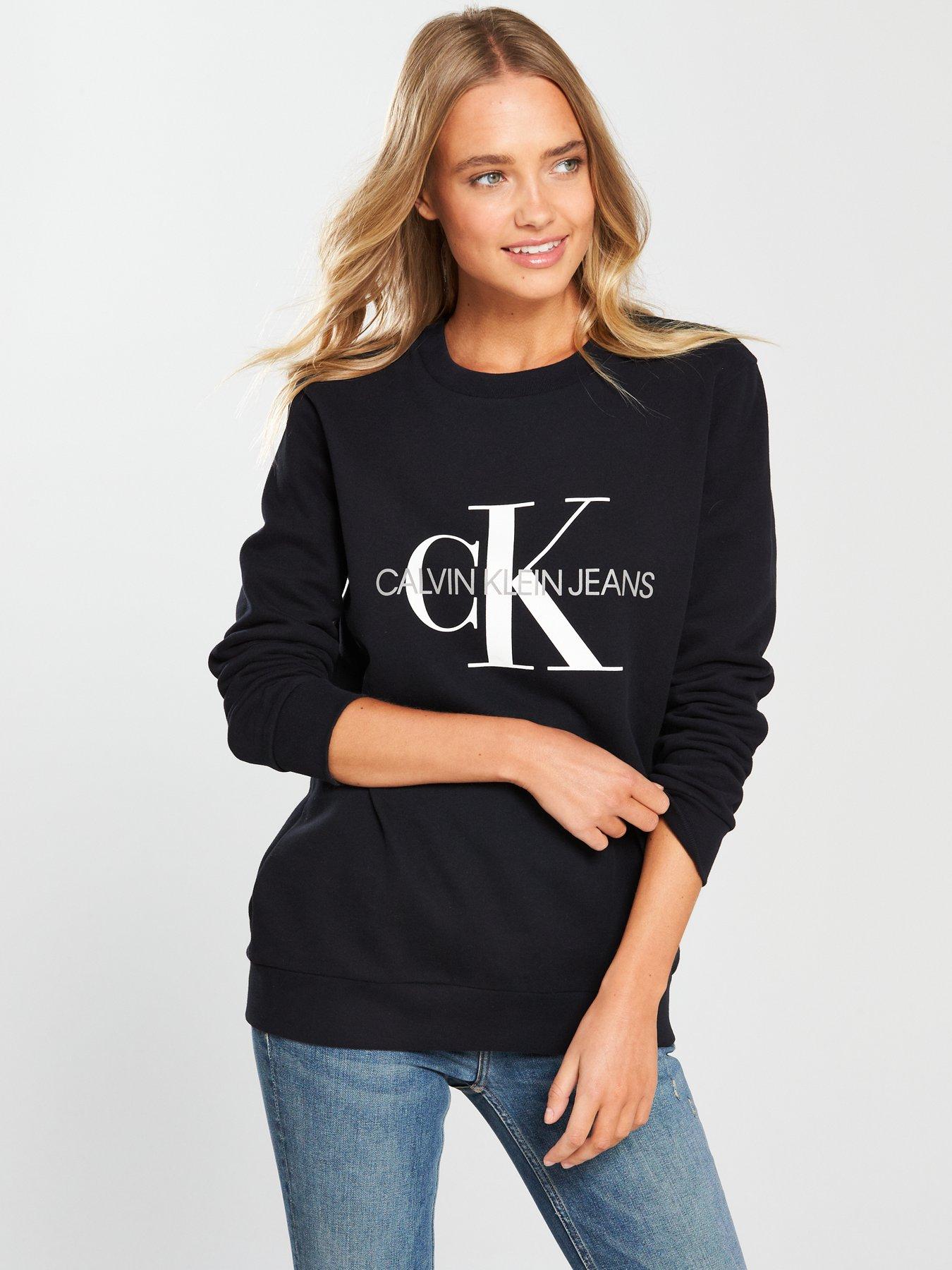 calvin klein monogram logo sweatshirt