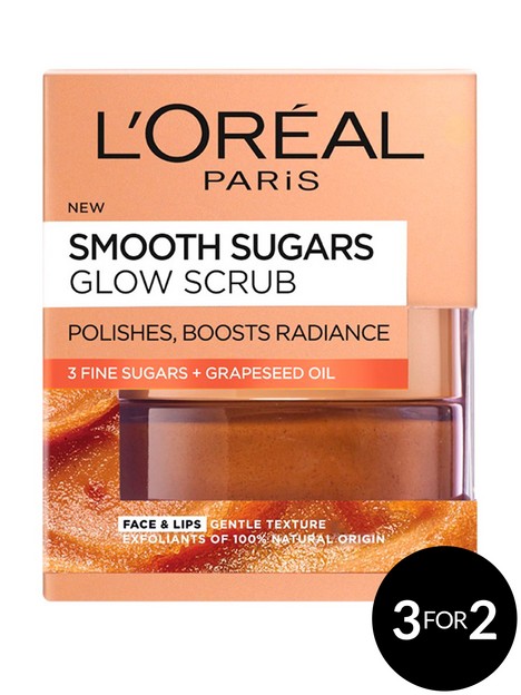 loreal-paris-smooth-sugar-glow-grapeseed-face-and-lip-scrub-50ml