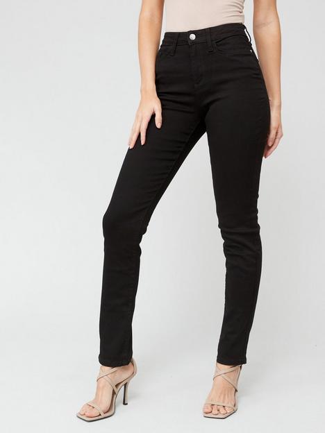 v-by-very-isabelle-high-rise-slim-leg-jeans-black