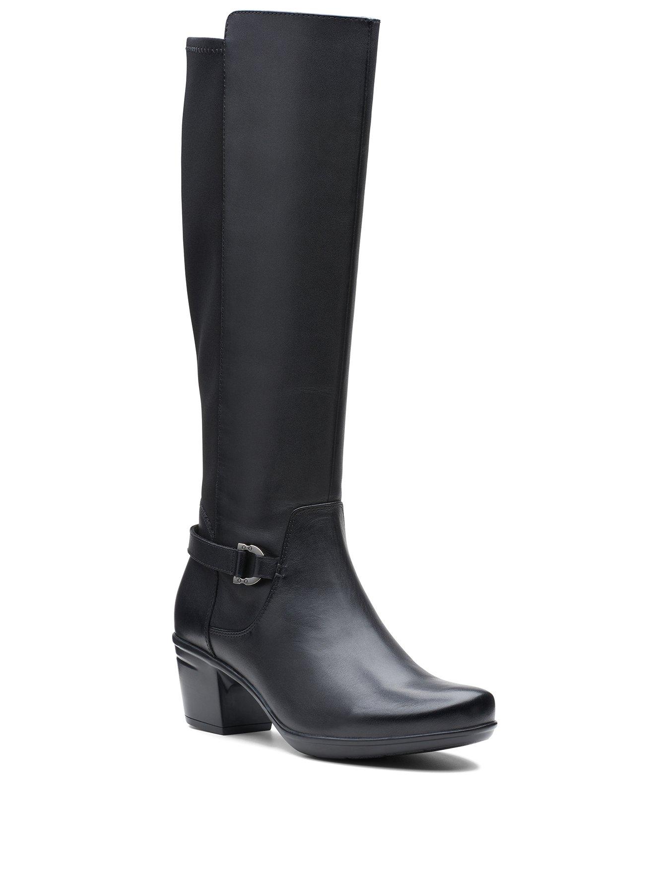 clarks high knee boots