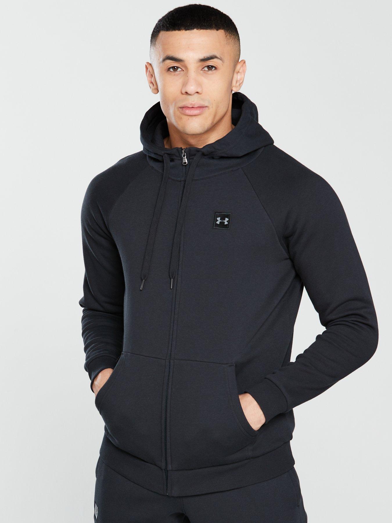 black and grey under armour hoodie