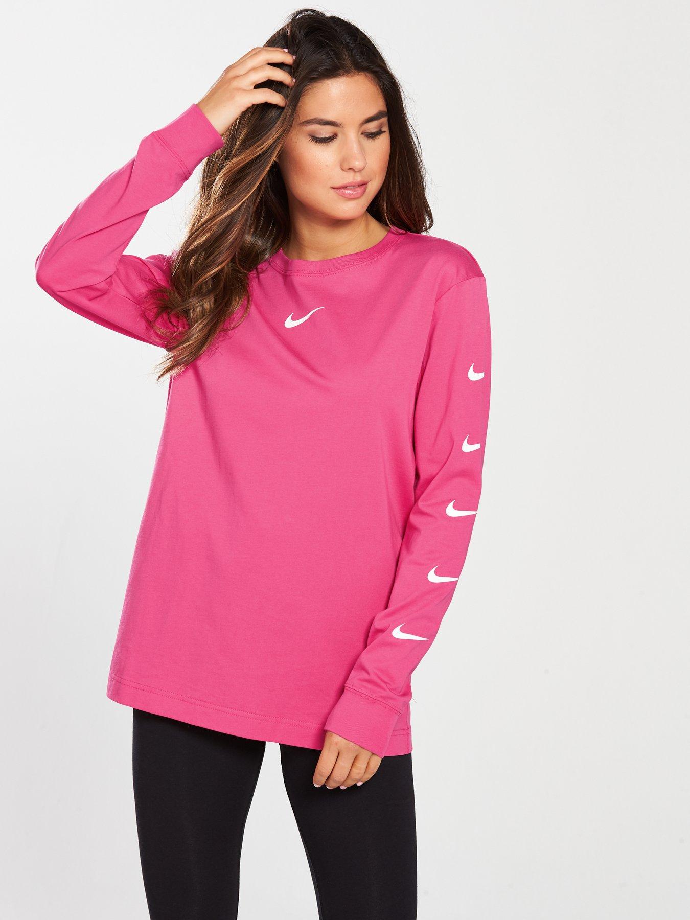 pink nike long sleeve