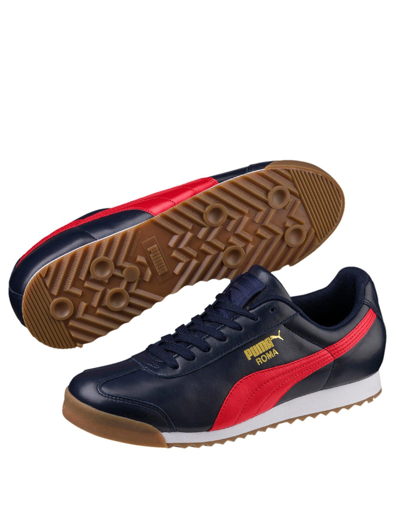 puma roma classic gum trainers