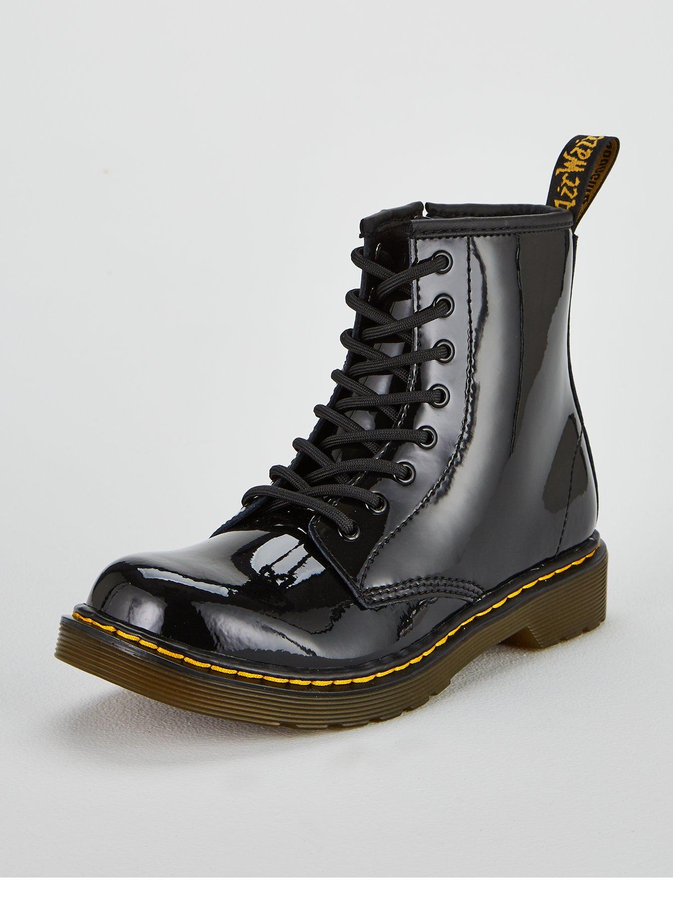 doc martens shiny boots