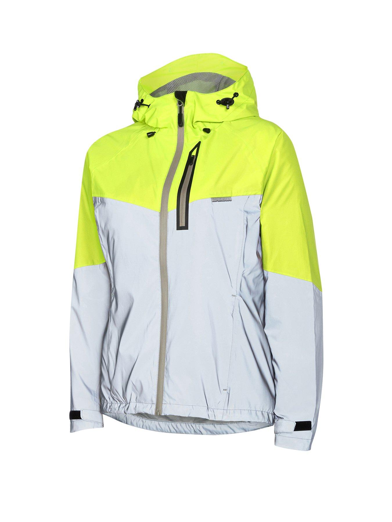 hi vis waterproof cycling jacket womens