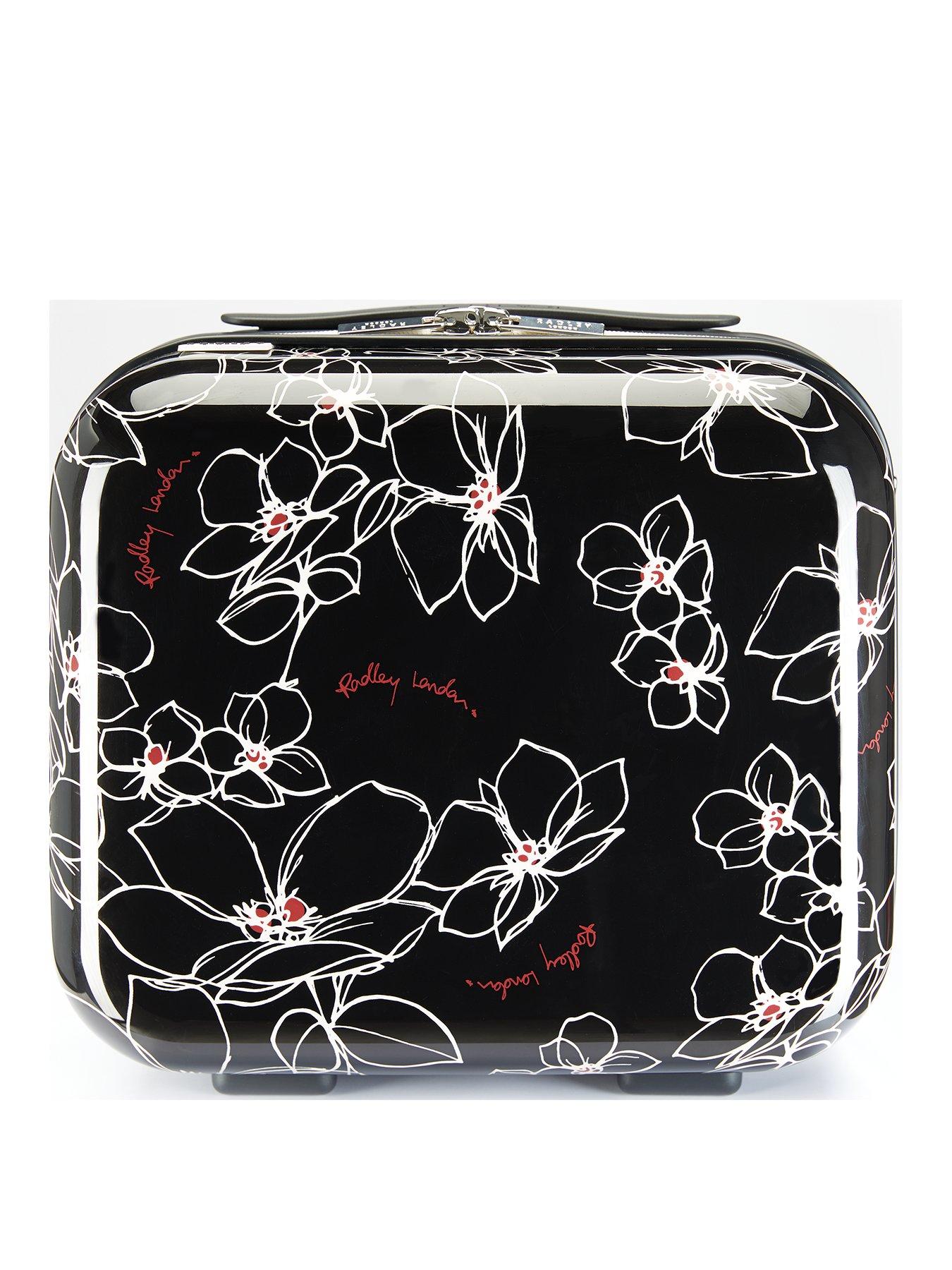 radley linear flower suitcase