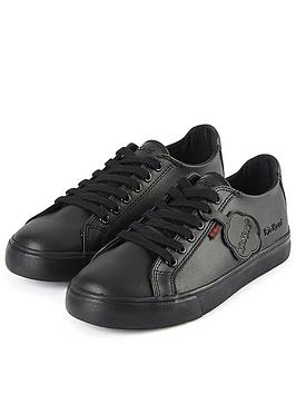 kickers-tovni-leather-lace-plimsoll-black