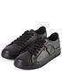 kickers-tovni-leather-lace-plimsoll-blackfront