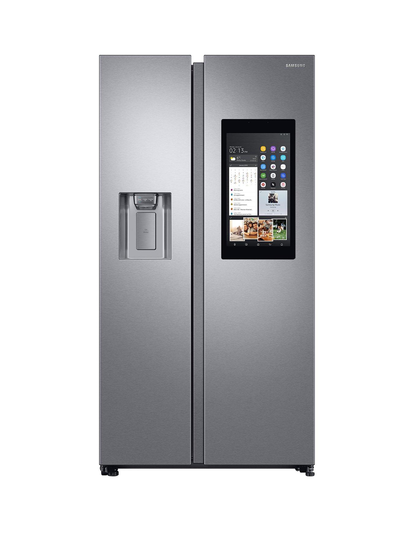 Rs68n8941sleu Family Hub Style Frost Free Fridge Freezer With Plumbed Ice Water Dispenser Aluminium Finish - roblox rolly song id