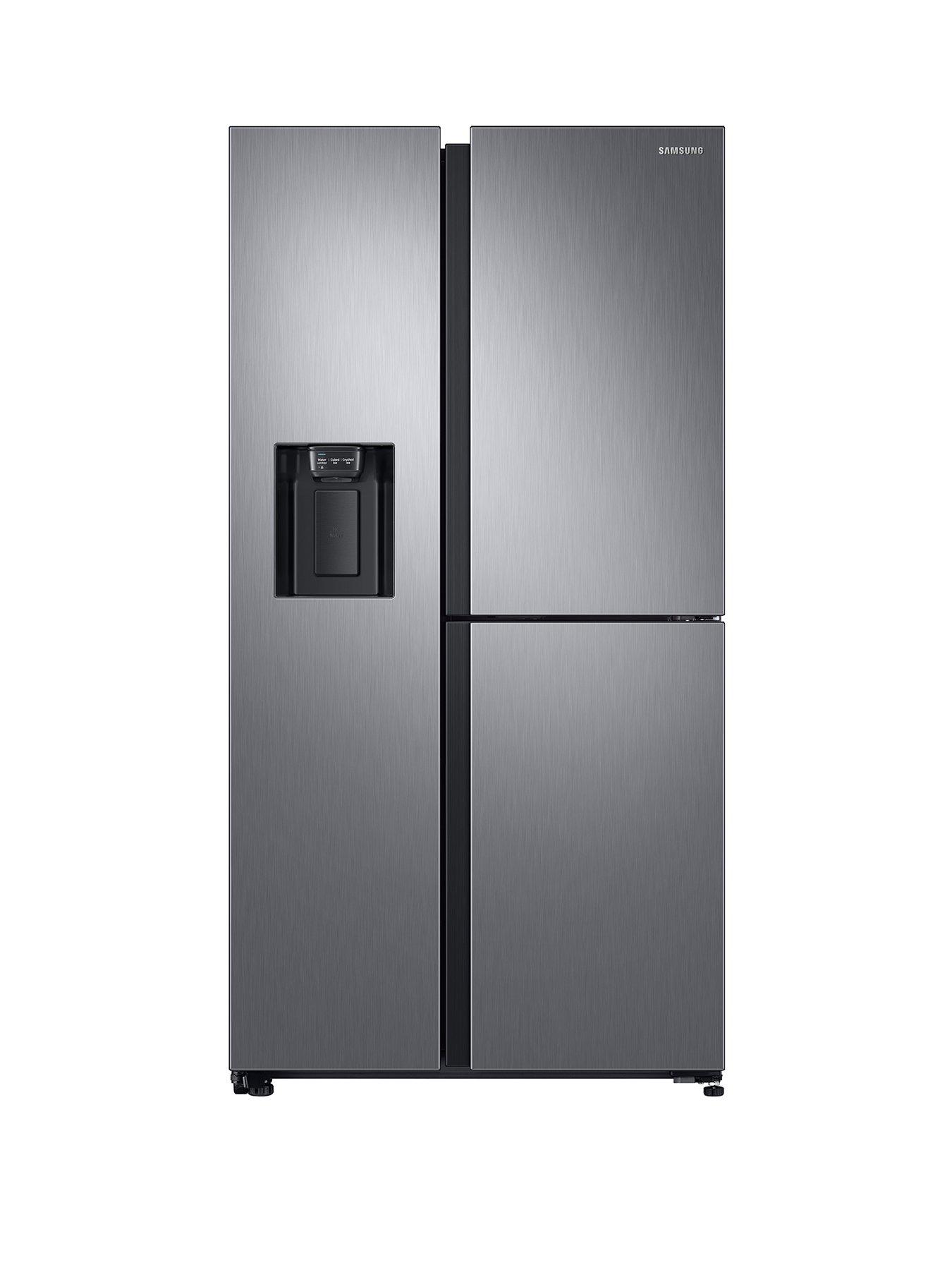 Rs68n8670s9 Eu French Door Frost Free Fridge Freezer With Plumbed Ice Water Dispenser Matt Silver