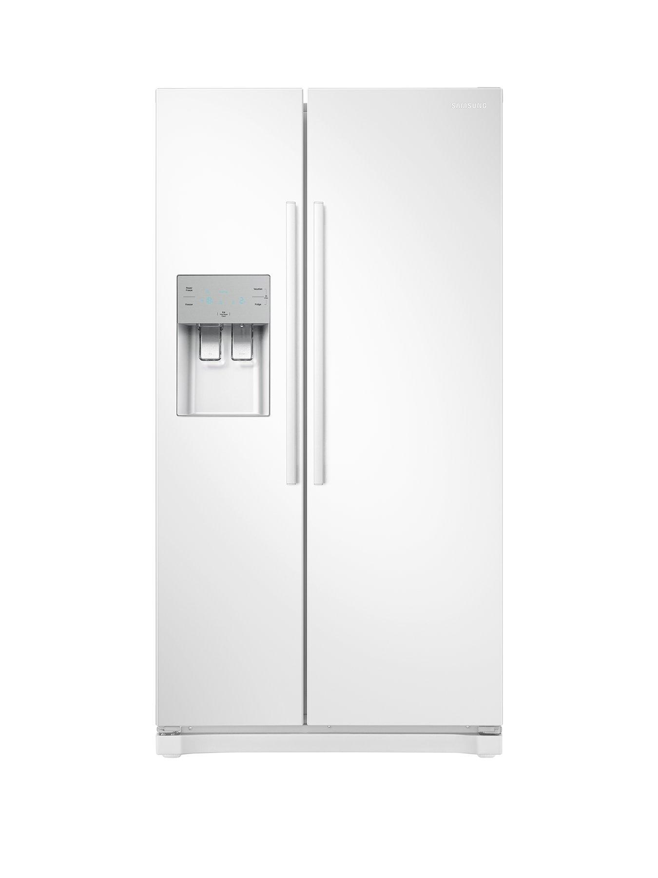 Samsung Rs50n3513ww Eu America Style Frost Free Fridge Freezer With Plumbed Water Ice Dispenser White Littlewoodsireland Ie