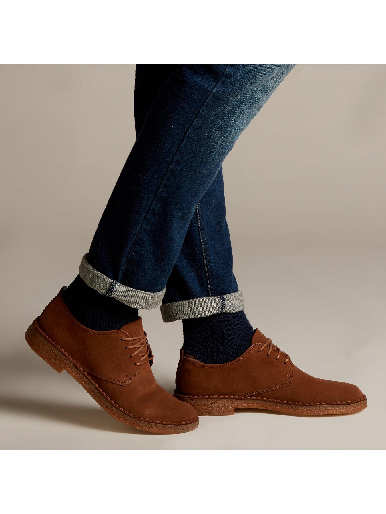 cola suede clarks