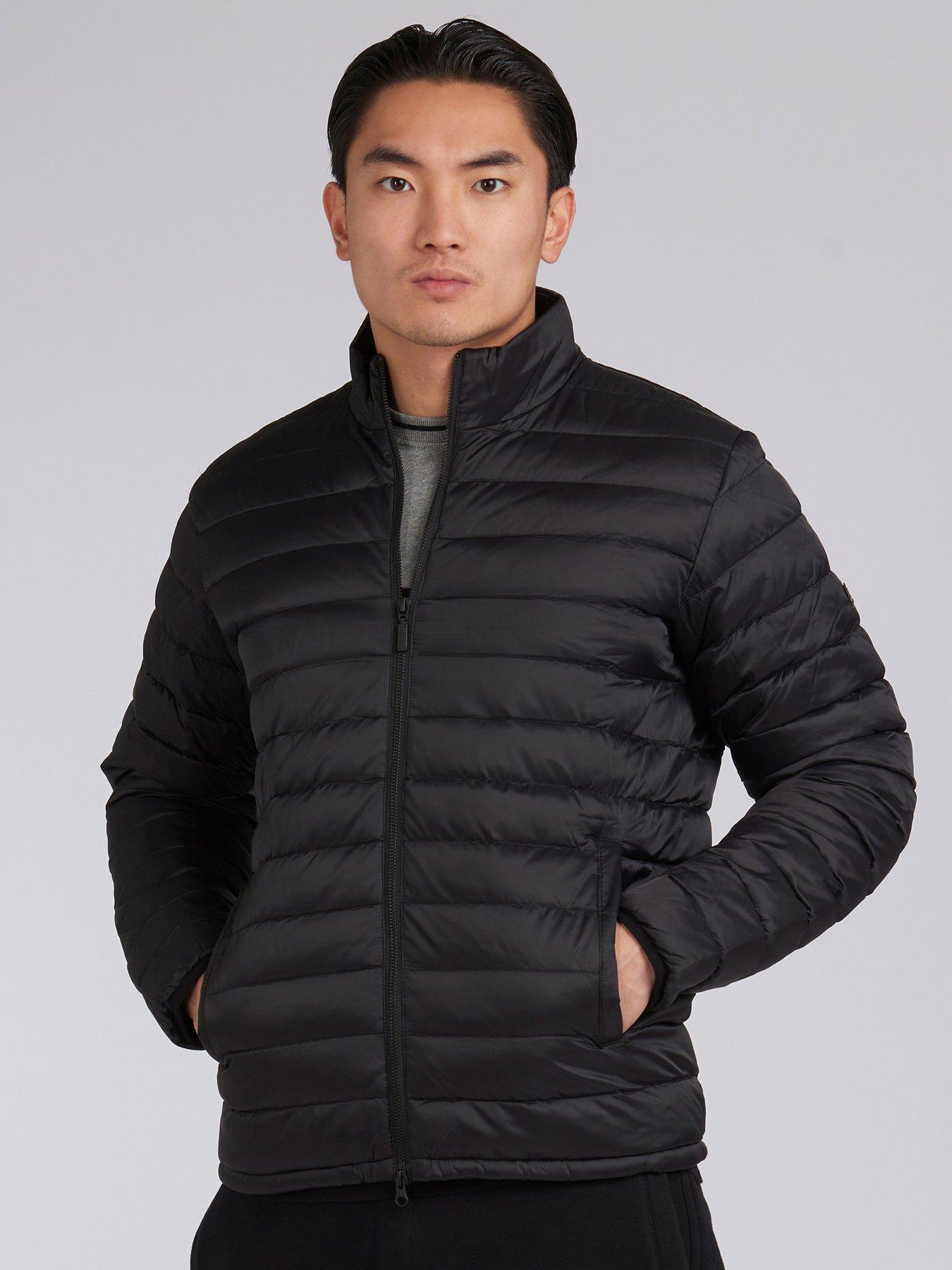 barbour international impeller quilted jacket black