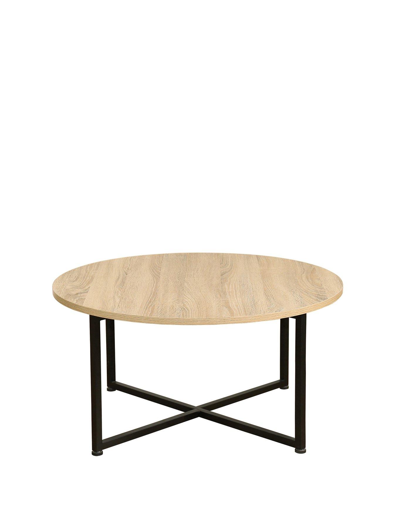 round light oak coffee table