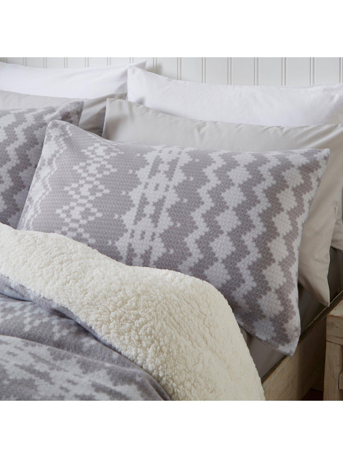 Catherine Lansfield Alpine Fleece Duvet Cover Set