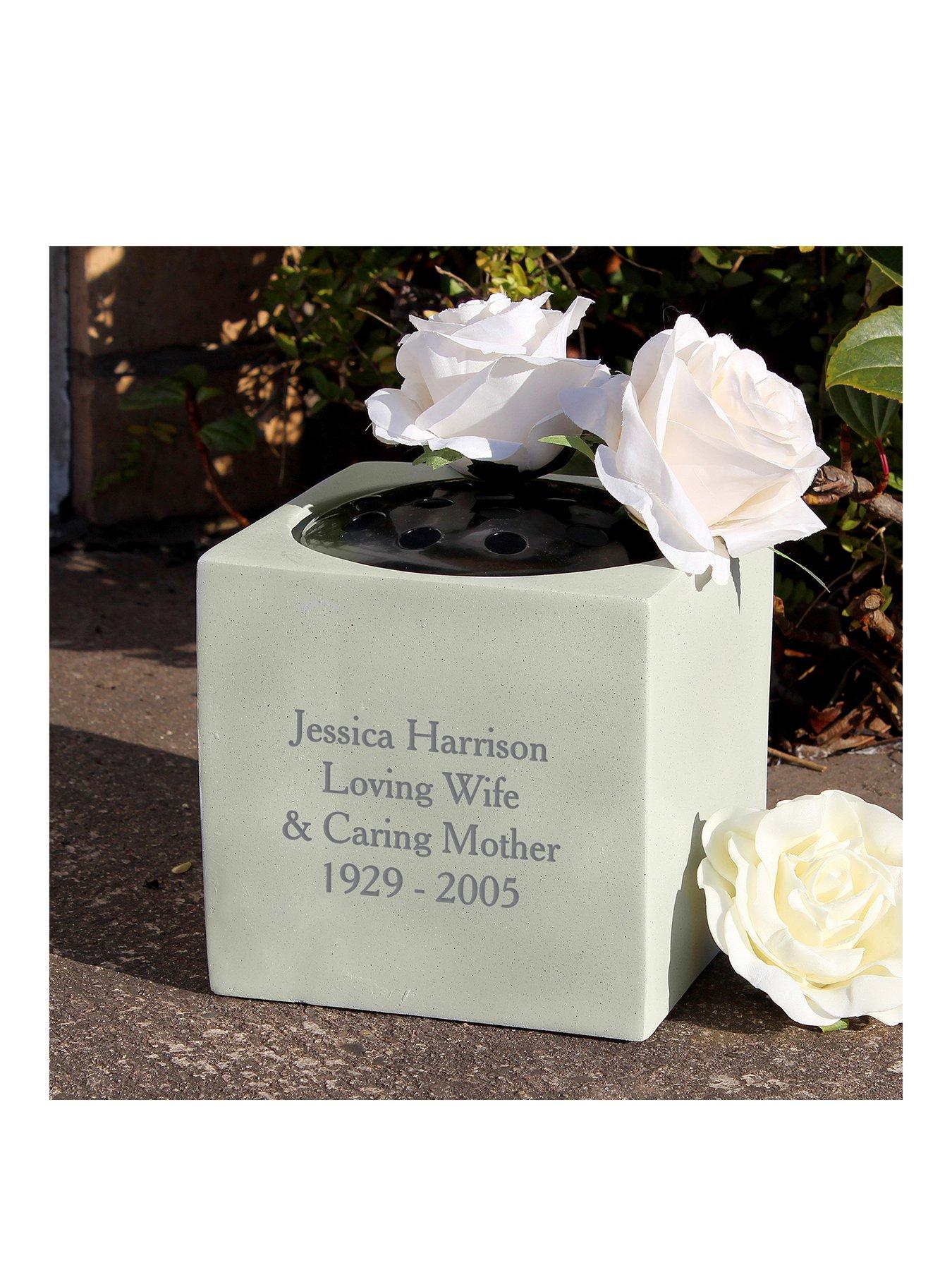 Personalised Memorial Graveside Vase Littlewoodsireland Ie