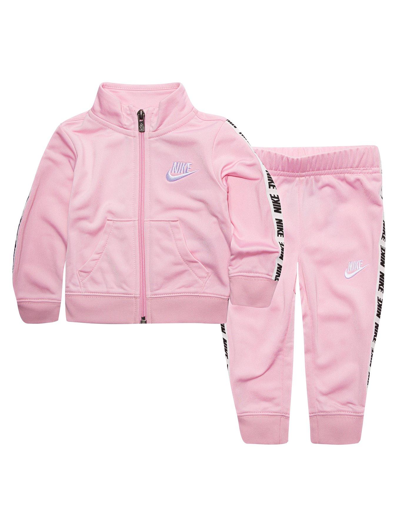 baby pink nike tracksuit