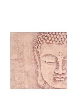 arthouse-soft-rose-gold-3d-buddha-wall-art